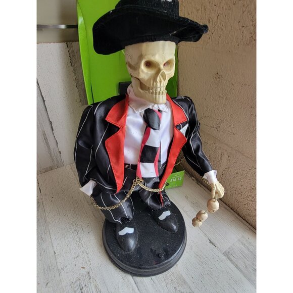 Zoot suite skeleton AS IS monster pimp vintage accessory Halloween prop - Picture 2 of 14